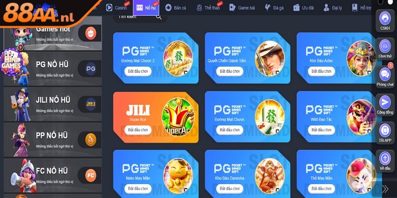 Chuyên mục nổ hũ 88AA là thiên đường săn thưởng cho bet thủ