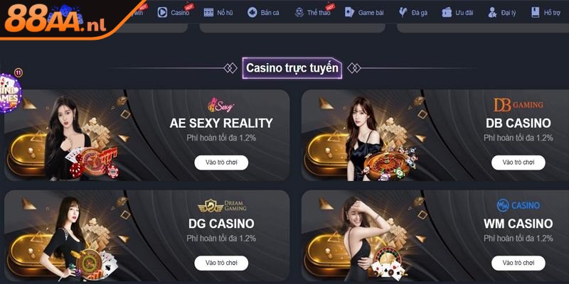 Lý do nên chọn lựa tham gia sảnh casino 88AA