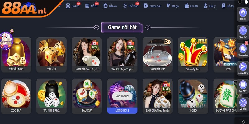 Đánh giá 88AA có sự đa dạng của kho game giải trí