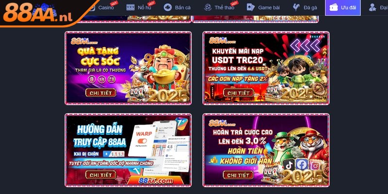 Hệ thống VIP thường xuyên nhận ngàn ưu đãi lớn từ nhà cái