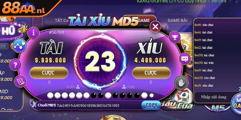 Hướng dẫn tham gia cá cược game tài xỉu MD5